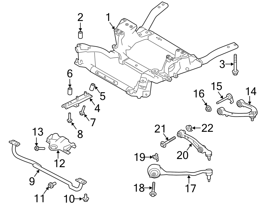 2006 Landrover LR3 Arm front suspension. Suspension control